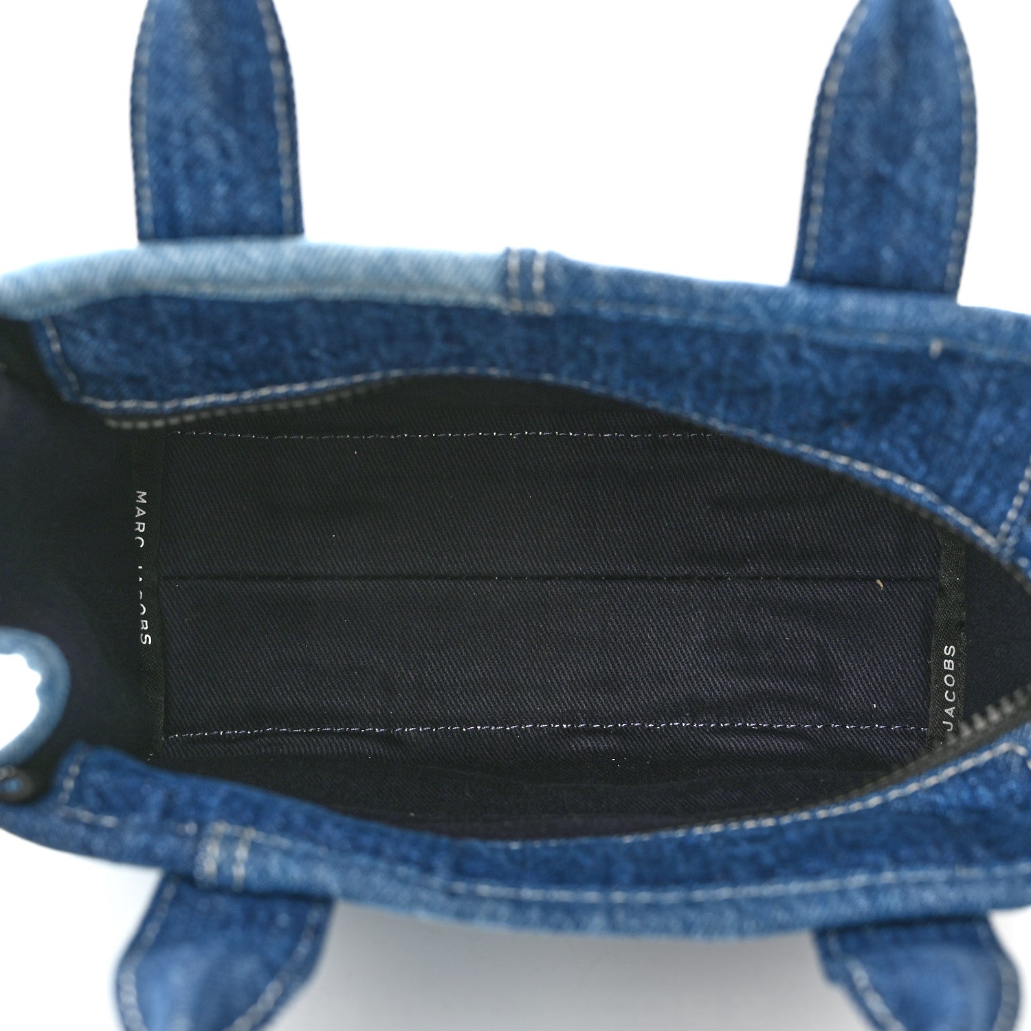 Marc Jacobs Denim Canvas Small Tote Bag Blue 5 of 9