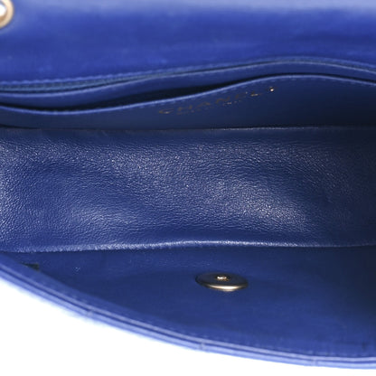 Chanel Lambskin Quilted Mini Rectangular Flap Blue 5 of 16