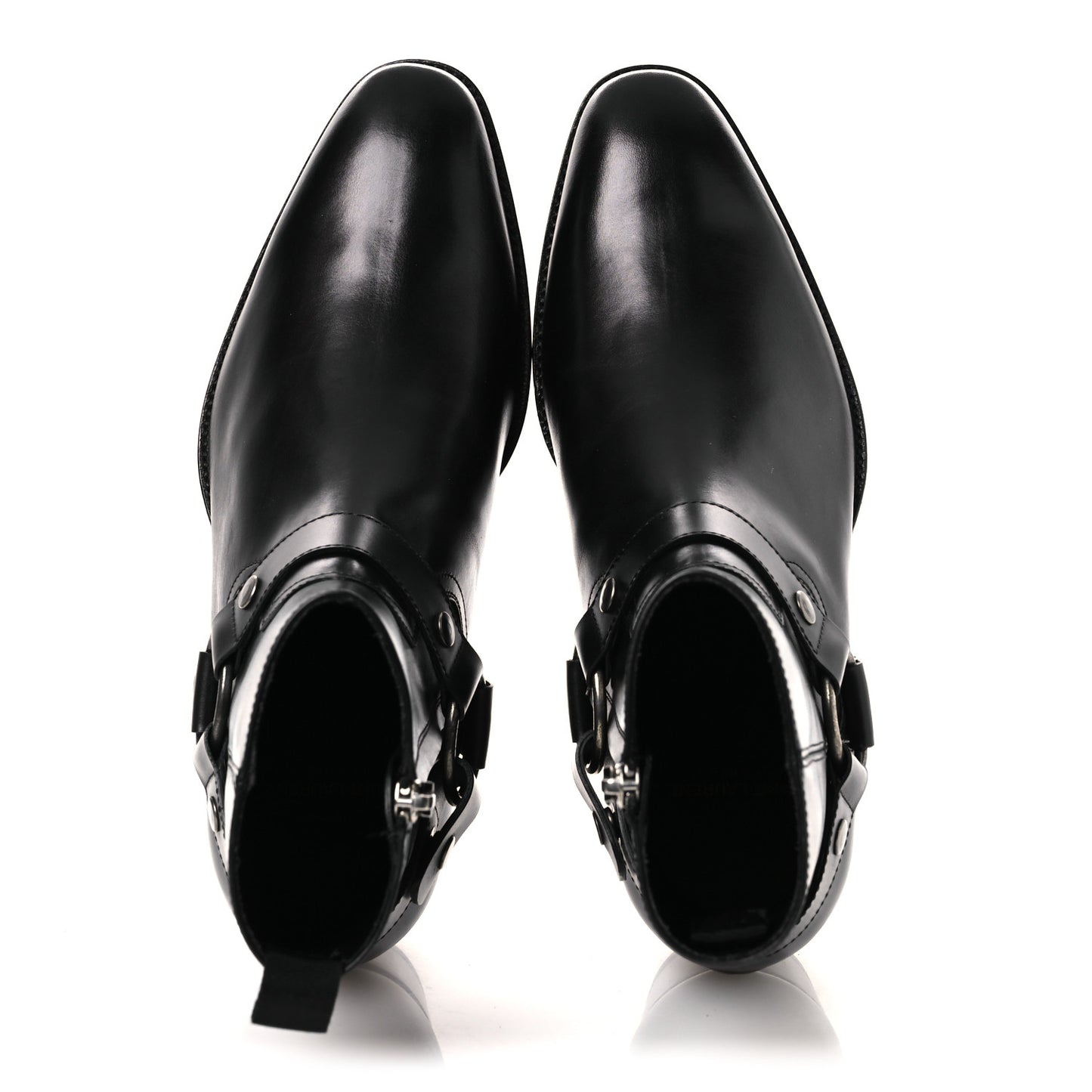 Calfskin Mens Wyatt Marrakesh Harness Ankle Boots 40 Black
