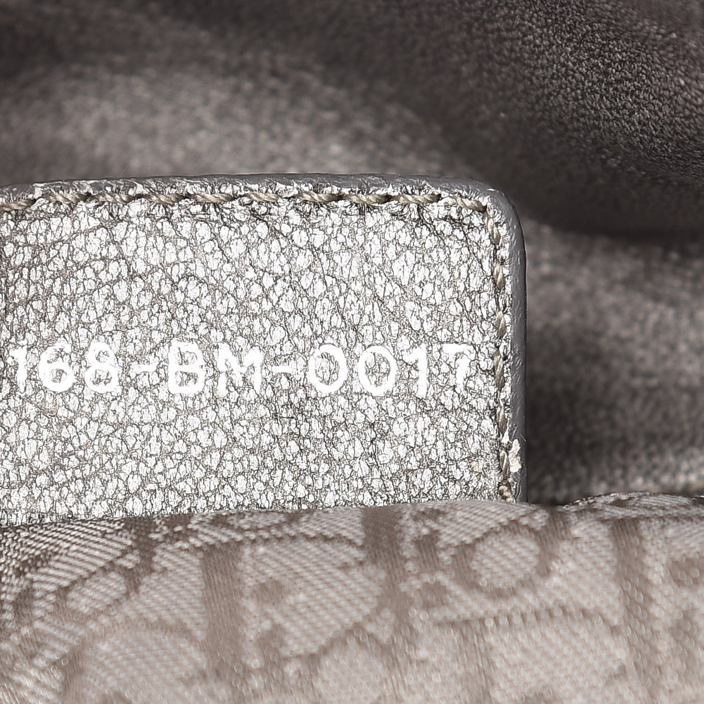 Metallic Lambskin Cannage Flap Shoulder Bag Silver