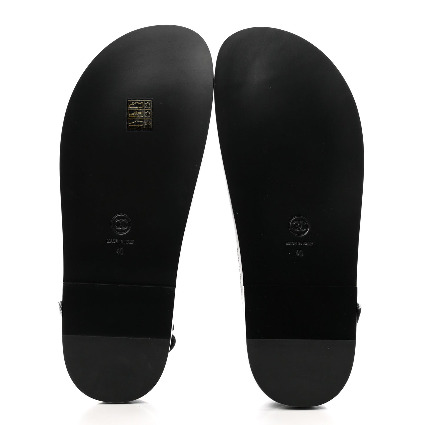 Grained Calfskin Velcro Dad Sandals 40 Black