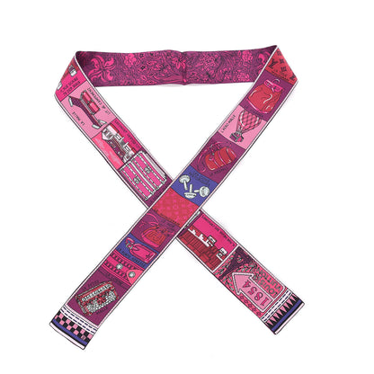 Louis Vuitton Silk Jeu De Louis BB Bandeau Magenta 1 of 5
