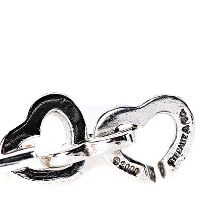 Tiffany Sterling Silver 18K Yellow Gold Heart Links Bracelet 4 of 6