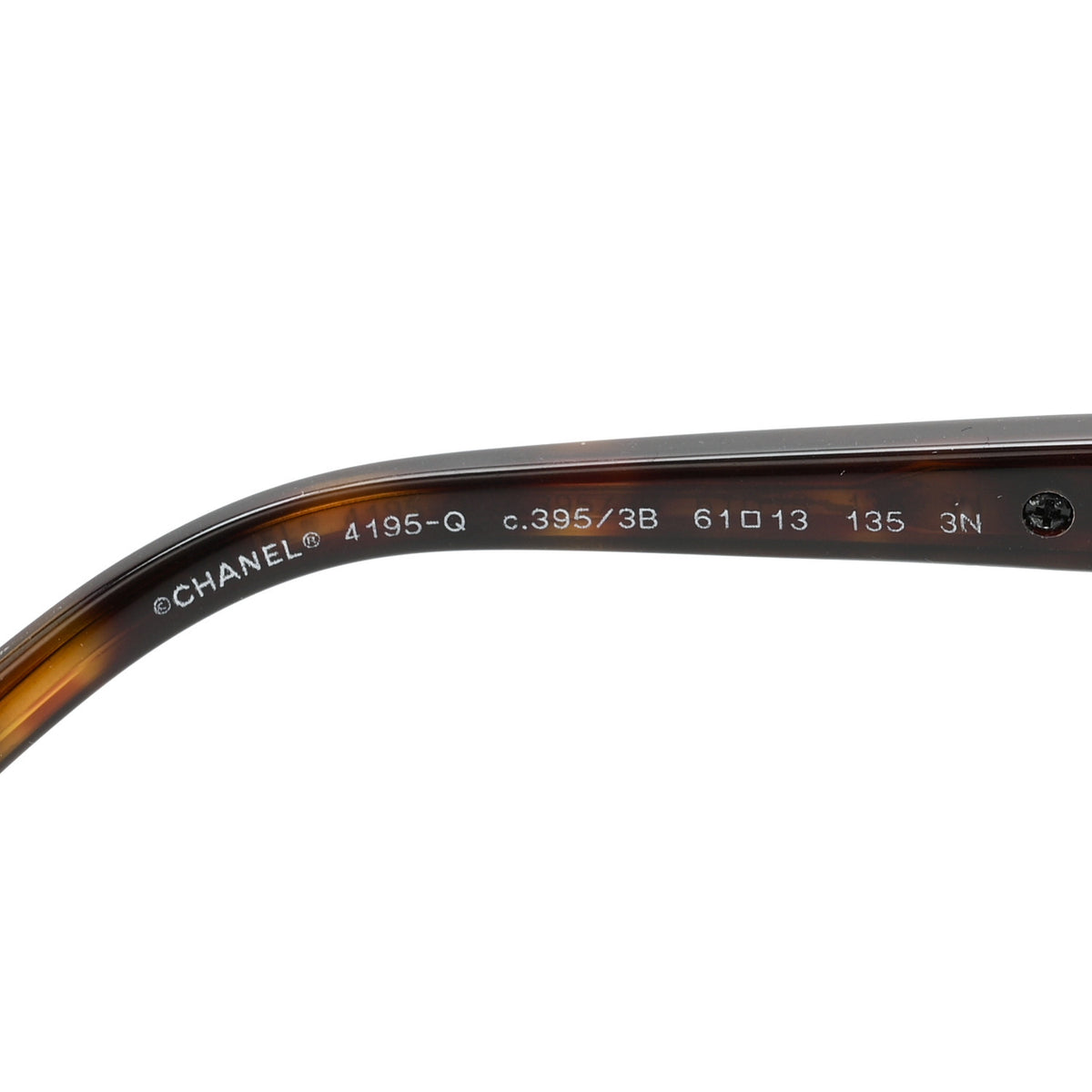 Chanel Lambskin Quilted CC Aviator Sunglasses 4195-Q Black 