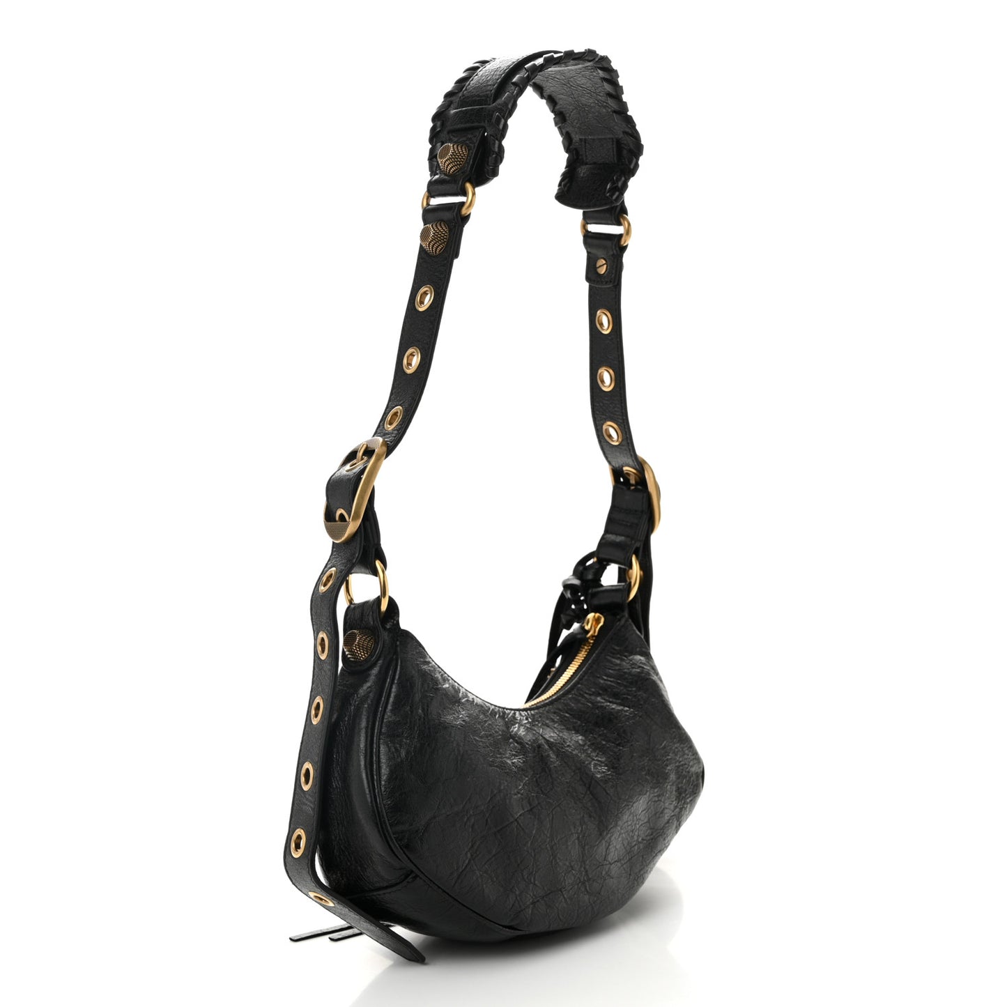 Agneau Arena Le Cagole Shoulder Bag XS Black