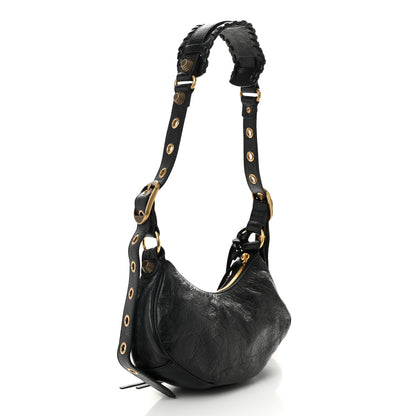 Balenciaga Agneau Arena Le Cagole Shoulder Bag XS Black 4 of 12