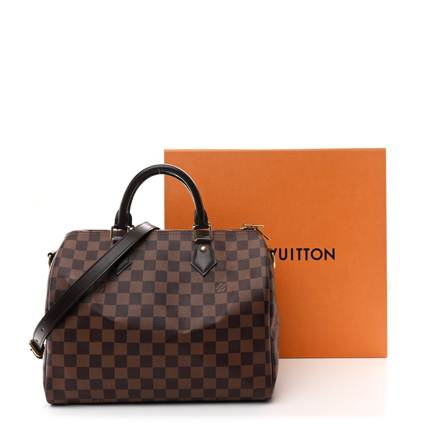 Louis Vuitton Damier Ebene Speedy Bandouliere 30 11 of 11