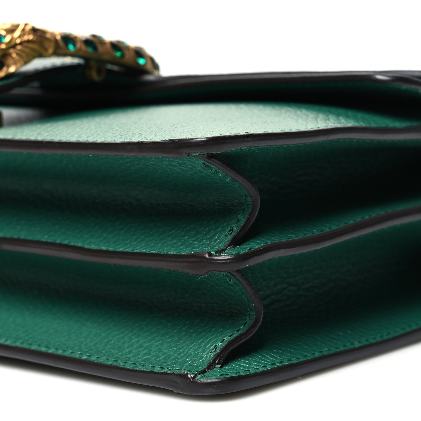 Pebbled Calfskin Small Dionysus Shoulder Bag Emerald