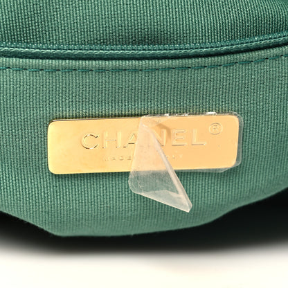 Chanel Lambskin Quilted Medium Chanel 19 Flap Green 6 of 11