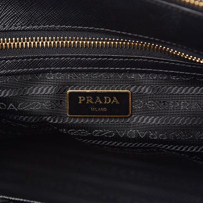 Prada Saffiano Small Galleria Double Zip Tote Black 6 of 10