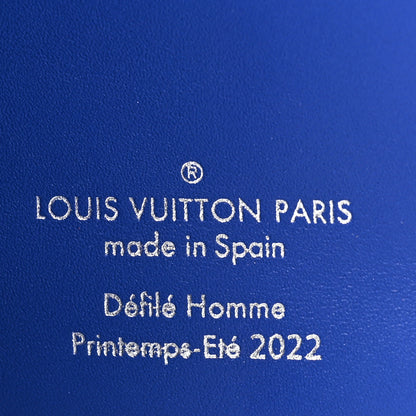 Louis Vuitton LOUIS VUITTON Taurillon Illusion Zippy Vertical Wallet Bleu Rose 6 of 6