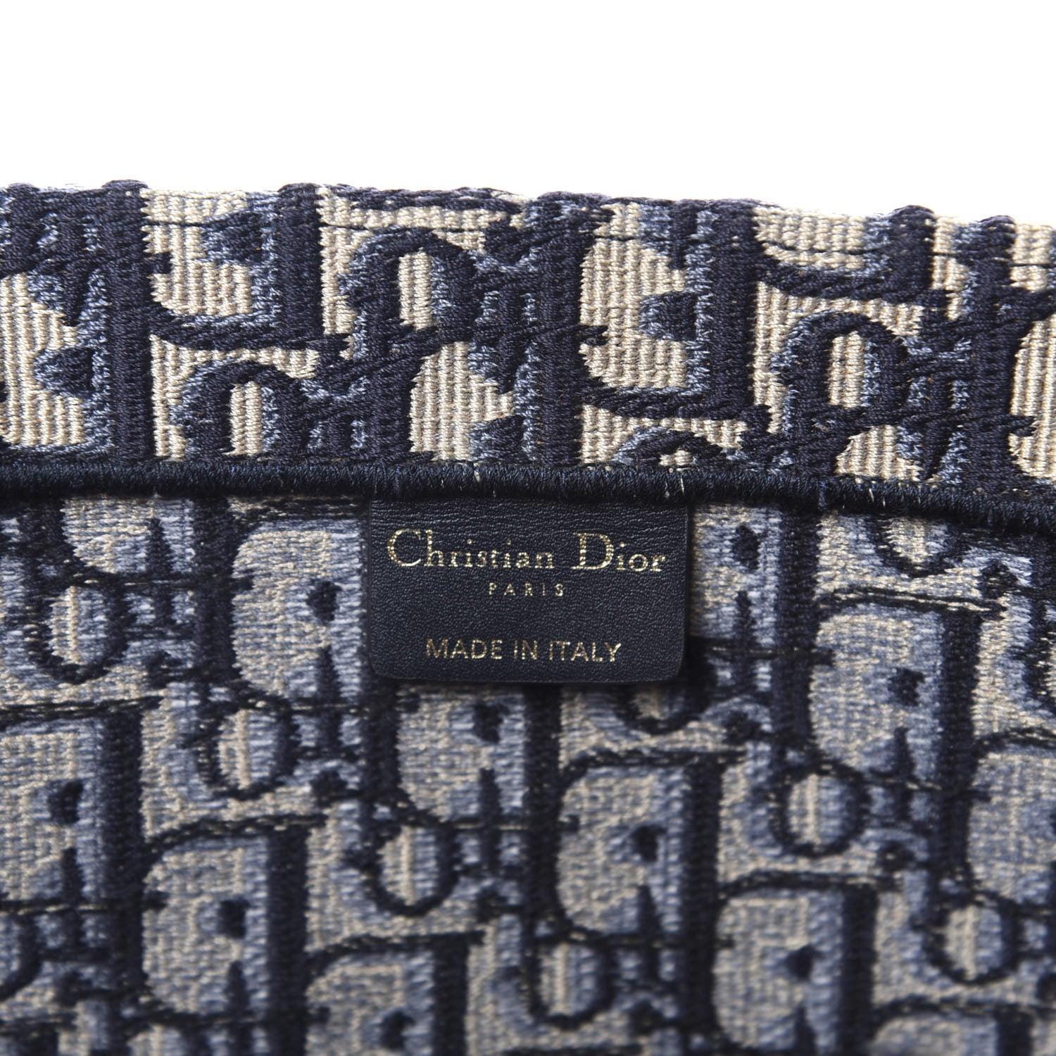 Christian Dior Oblique Book Tote Blue Multicolor 8 of 10