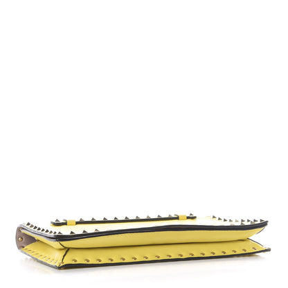 Valentino Garavani Nappa Rockstud Wristlet Clutch Naples Yellow 3 of 9