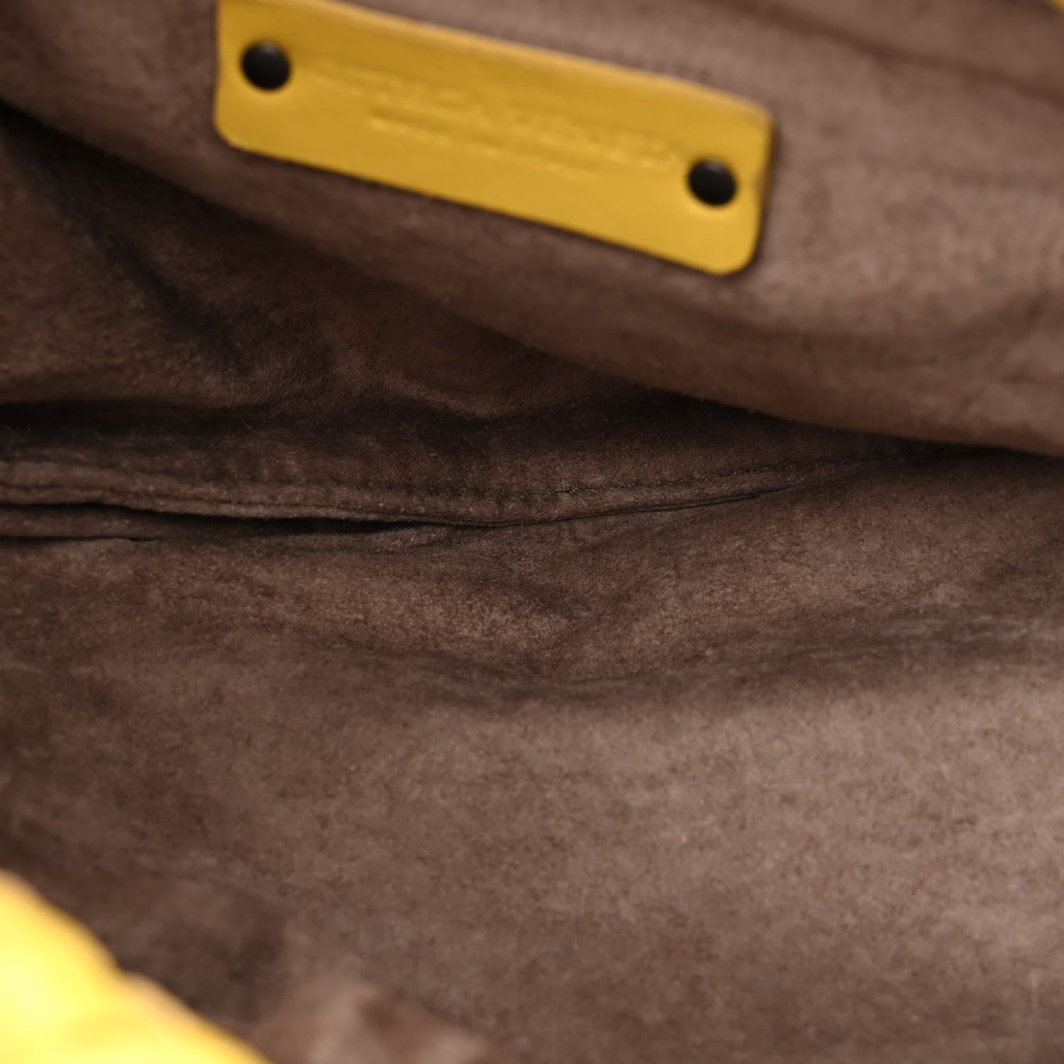 Bottega Veneta Nappa Intrecciato Cube Messenger Chartreuse 5 of 17