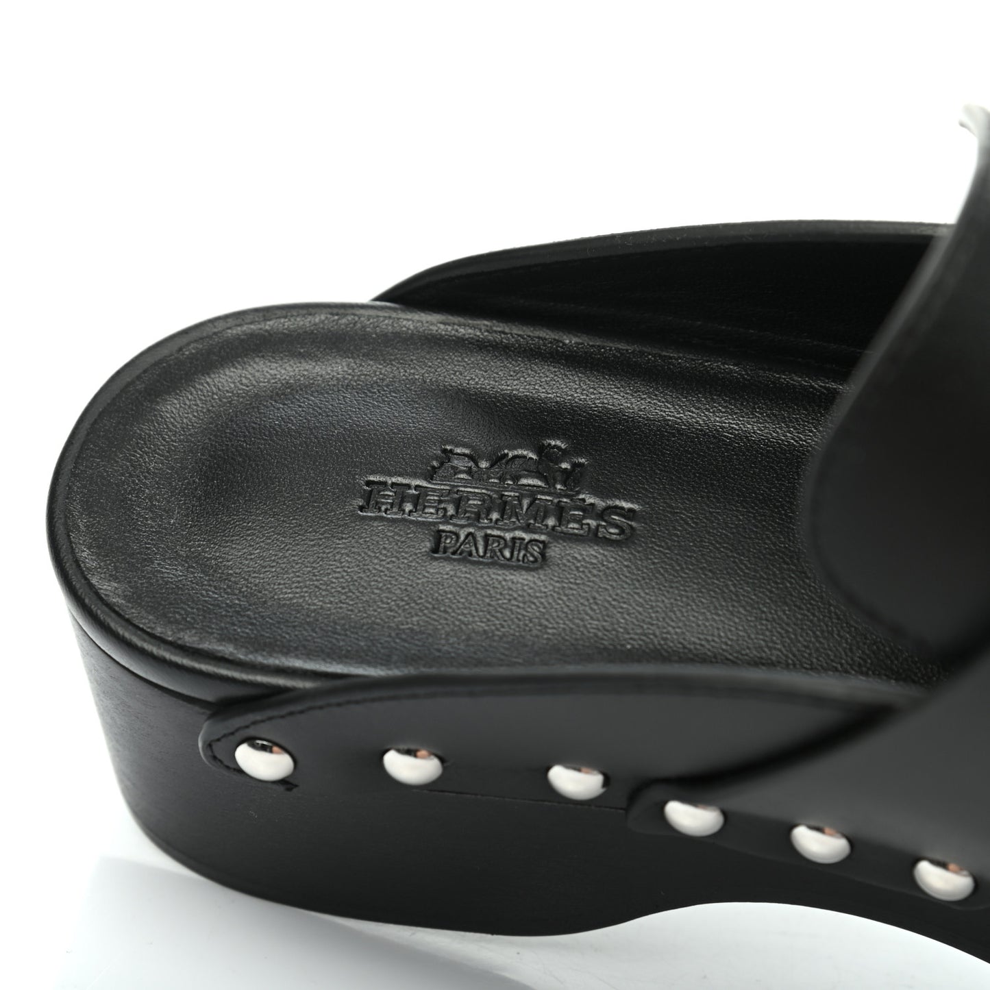 Calfskin Calya Mules 36 Black