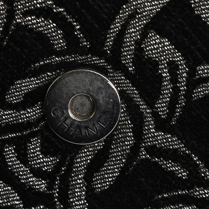Chanel Tweed CC Cruise Small Chain Flap Black Silver 13 of 19