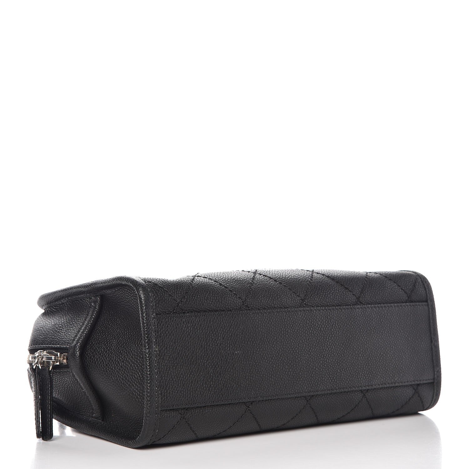 Chanel Caviar Quilted Small Deauville Bowling Bag Black 4 of 8
