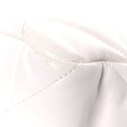Chanel Lambskin Quilted Large Chanel 19 Flap White 11 of 13