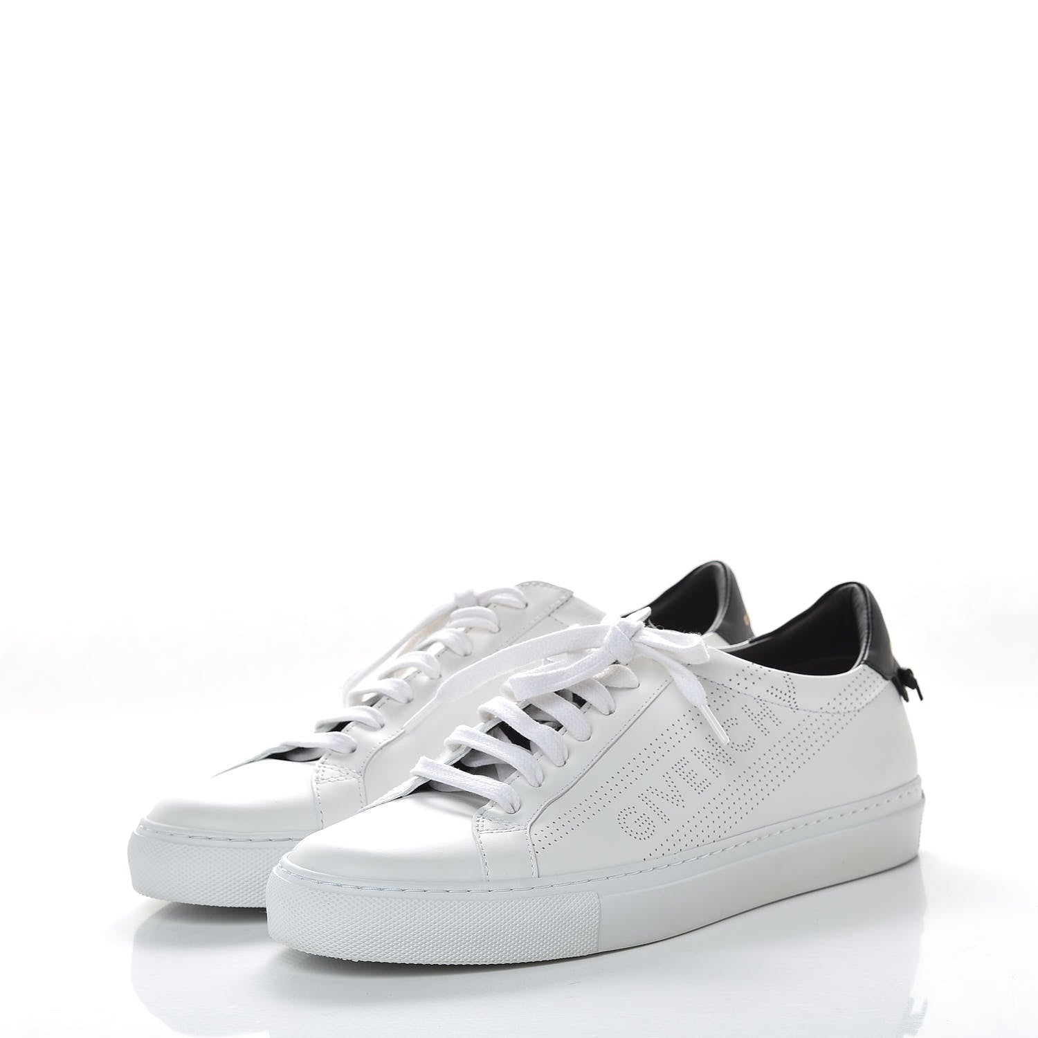 Givenchy Calfskin Perforated Urban Street Sneakers 40 White 3 of 9