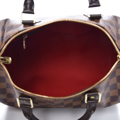 Louis Vuitton Damier Ebene Speedy Bandouliere 30 6 of 9