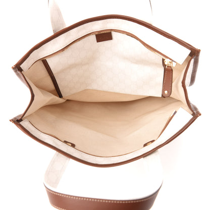 Gucci GG Plus Monogram Medium Signature Web Loop Tote White 5 of 9