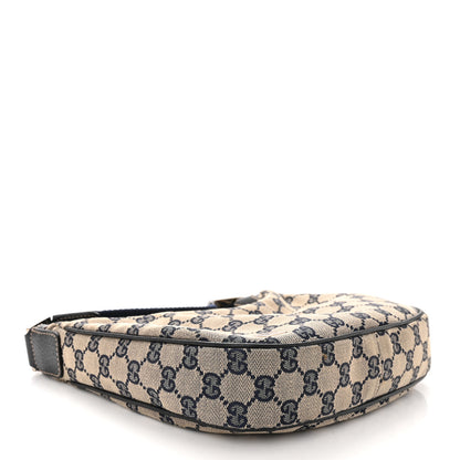 Gucci Monogram Web Small Pop Hobo Navy 4 of 10