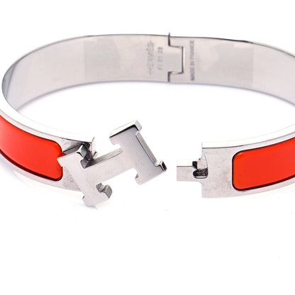 Hermes Enamel Narrow Clic Clac H Bracelet GM Capucine 5 of 7