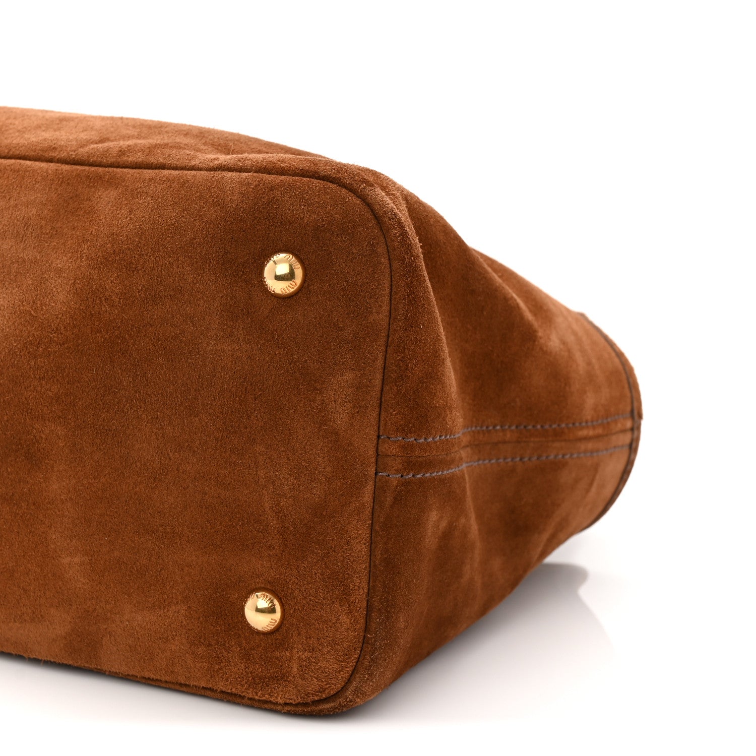 Miu☆ Miu Miu Camoscio Large Aventure Bag Oak 1768305 – FASHIONPHILE