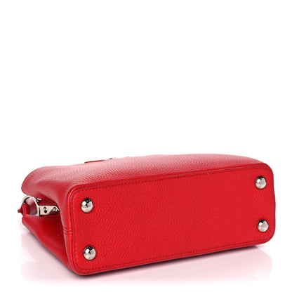 Louis Vuitton Taurillon Capucines BB Rubis 4 of 15