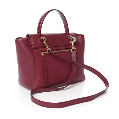 Celine Grained Calfskin Micro Belt Bag Plum 2 of 11