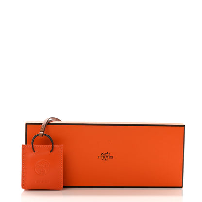 Hermes Milo Lambskin Swift Shopping Bag Charm Feu Gold 5 of 5