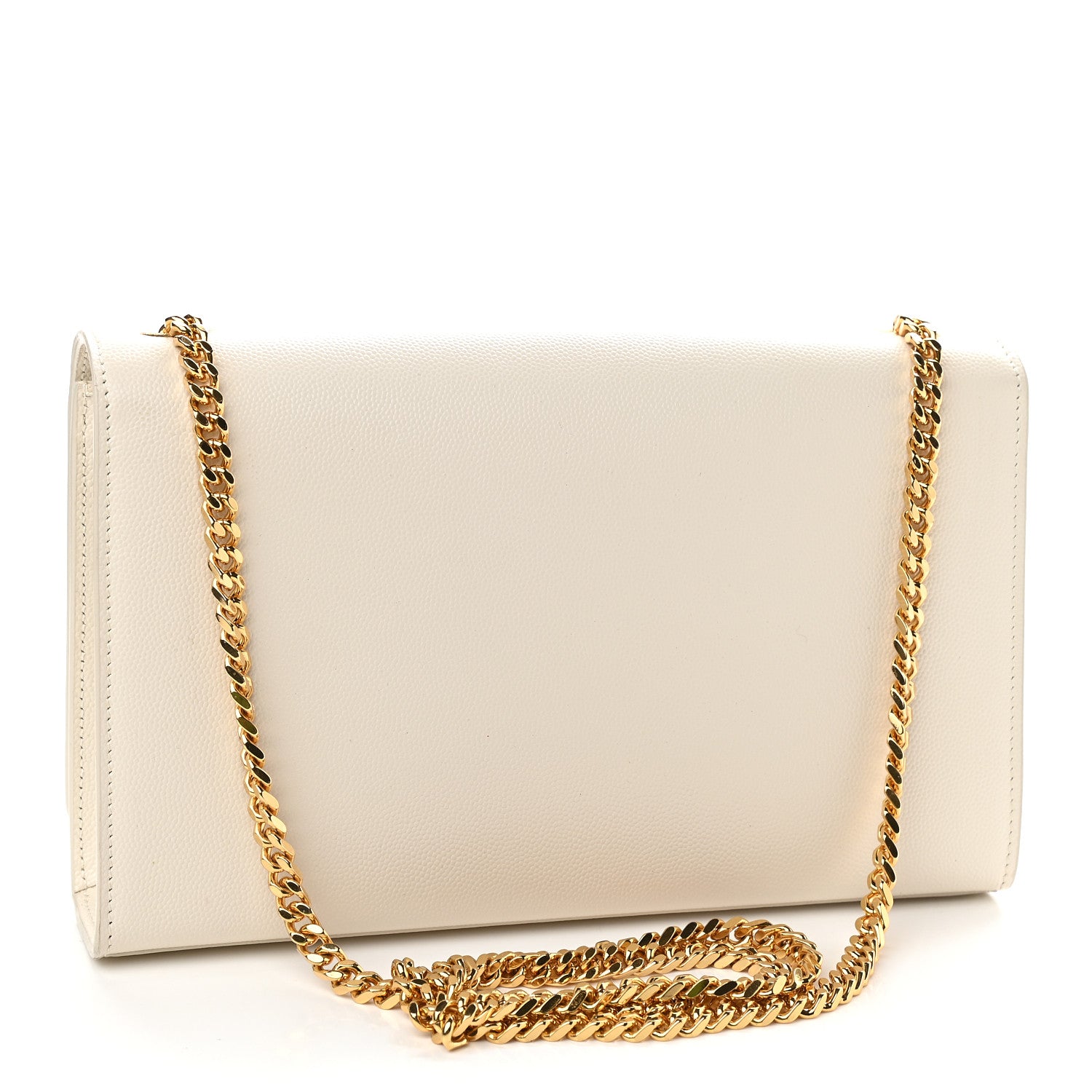Saint Laurent Grain De Poudre Medium Classic Monogram Kate Satchel Crema Soft 2 of 8