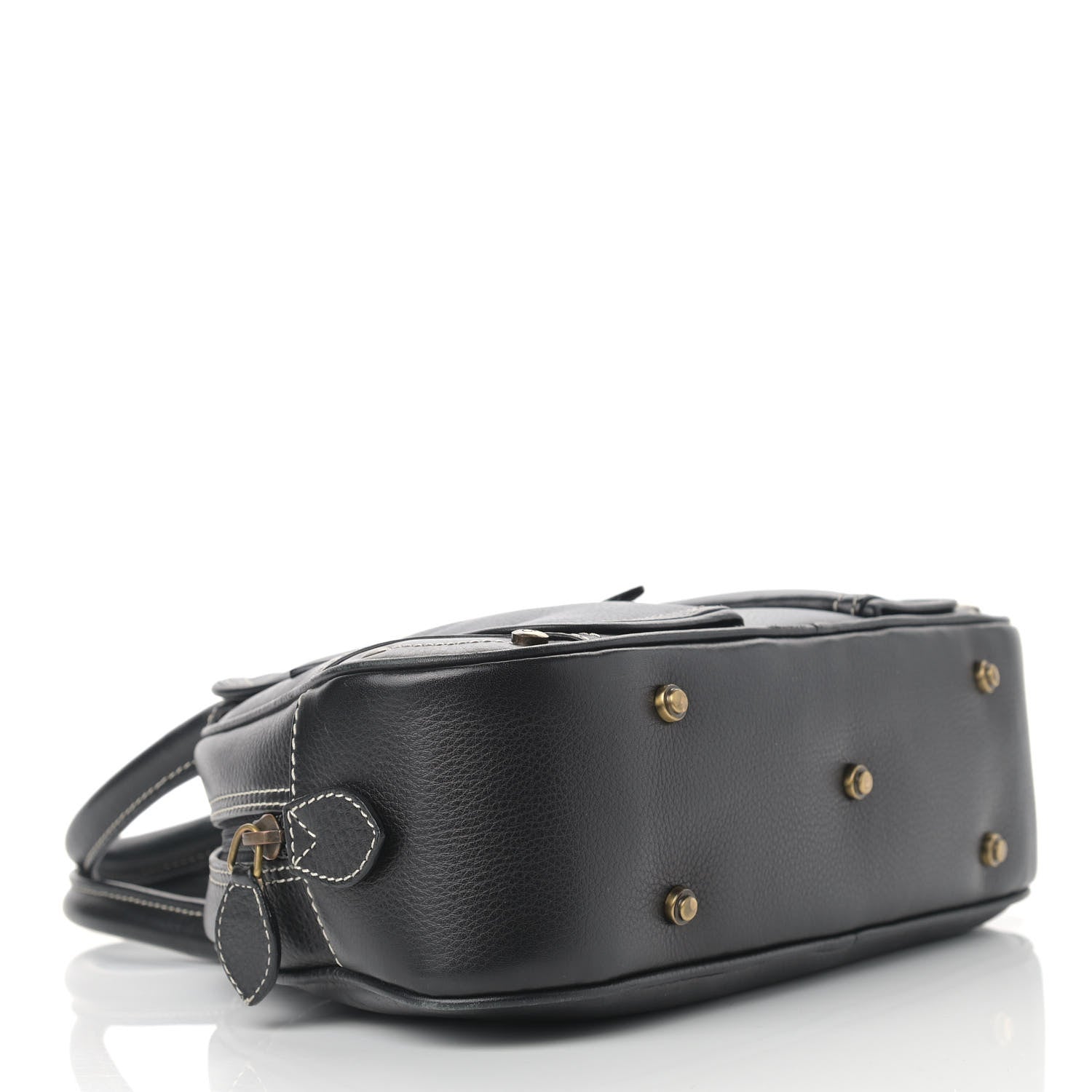 Christian Dior Calfskin Saddle Bowler Black 4 of 13
