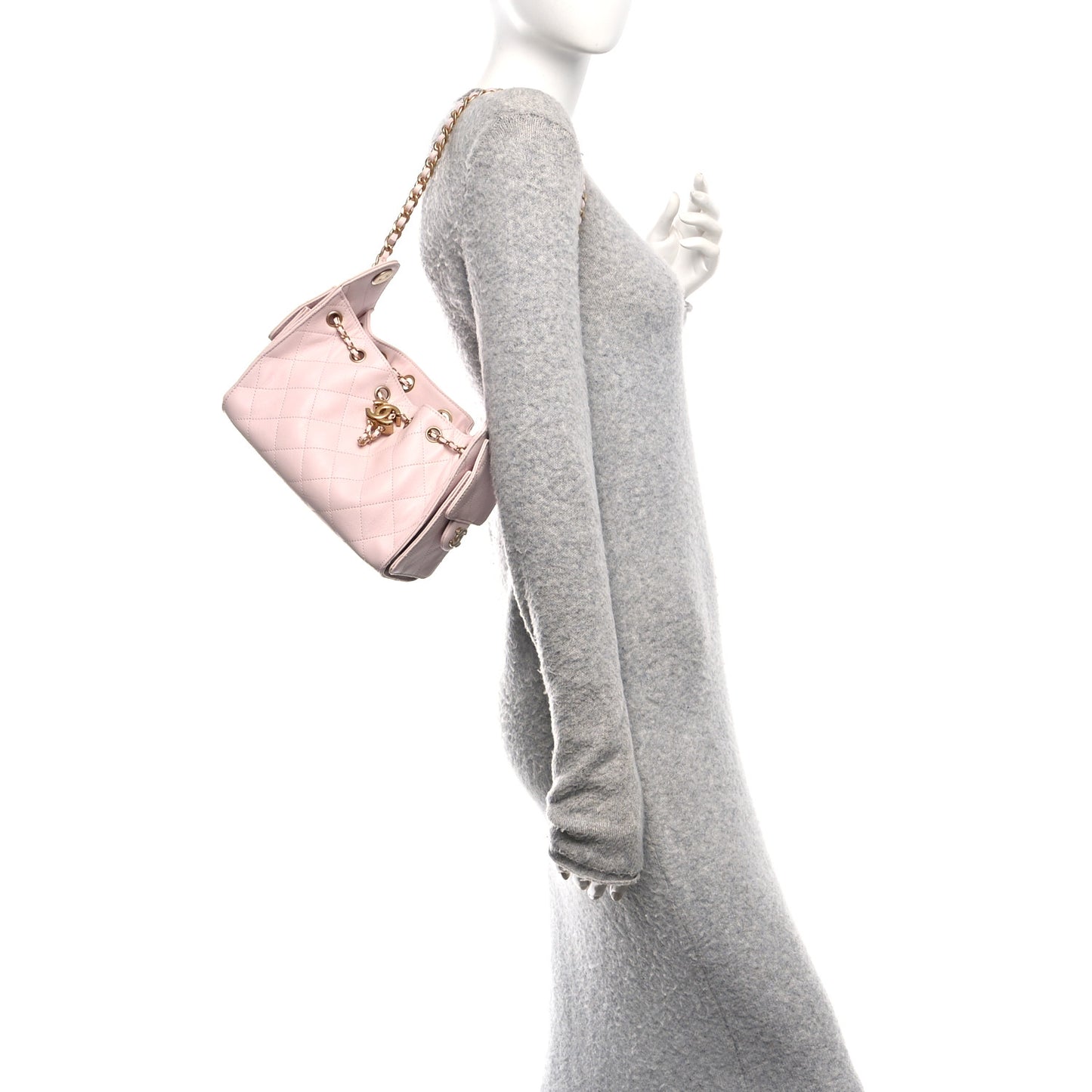 Caviar Quilted Mini Chanel 25 Handbag Light Pink