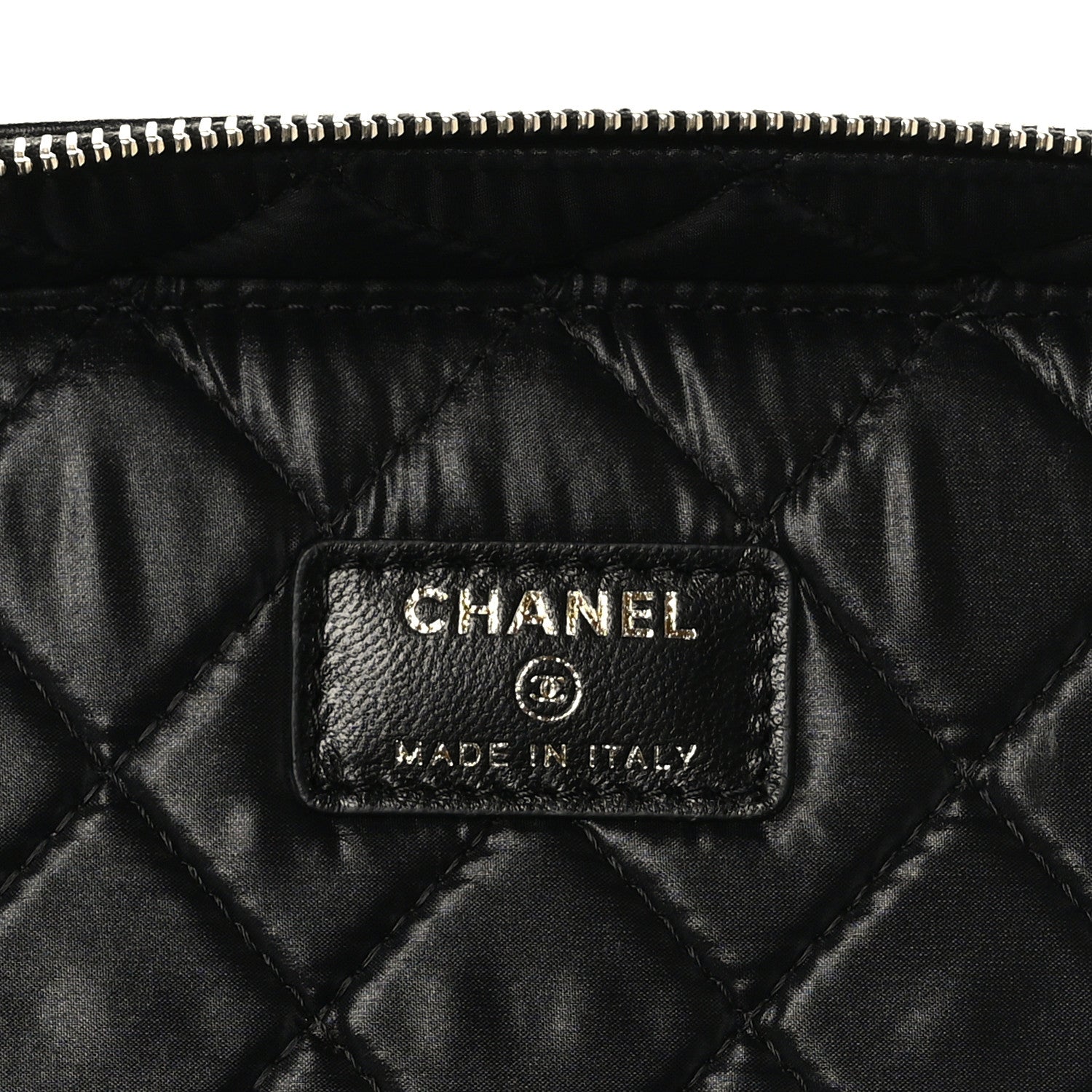 Chanel Lambskin Quilted Large Vanity Pouch Black 6 of 11