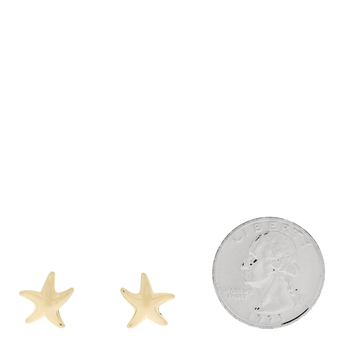 18K Yellow Gold 12mm Elsa Peretti Starfish Earrings
