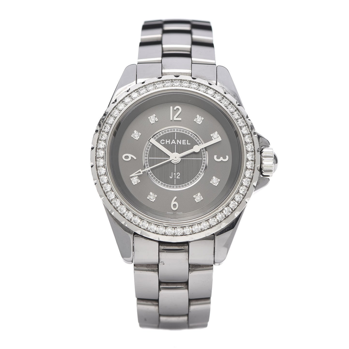 Titanium Ceramic Diamond Bezel 33mm J12 Quartz Watch