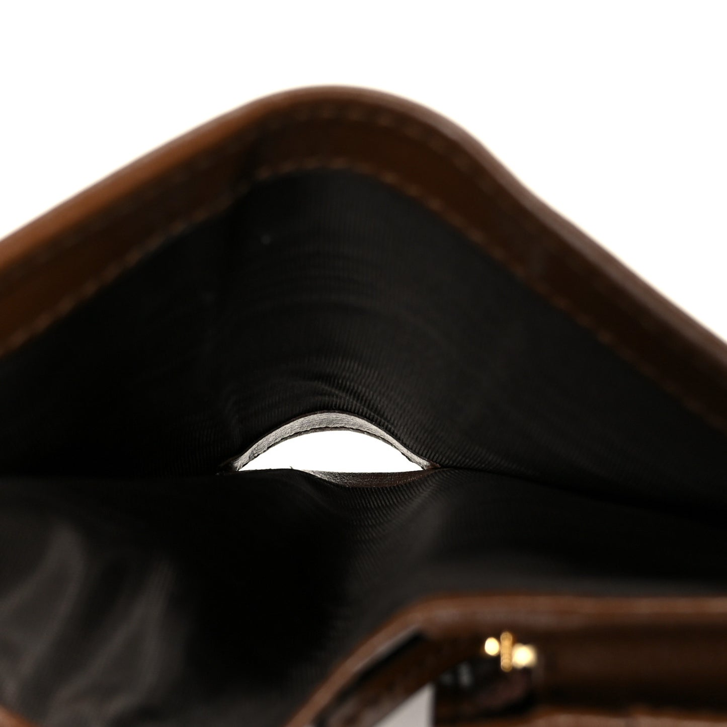 GG Supreme Monogram Horsebit 1955 Card Case Wallet Beige Ebony Brown Sugar