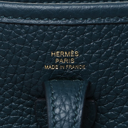 Hermes Taurillon Clemence Amazone Evelyne TPM Vert Cypress 6 of 8