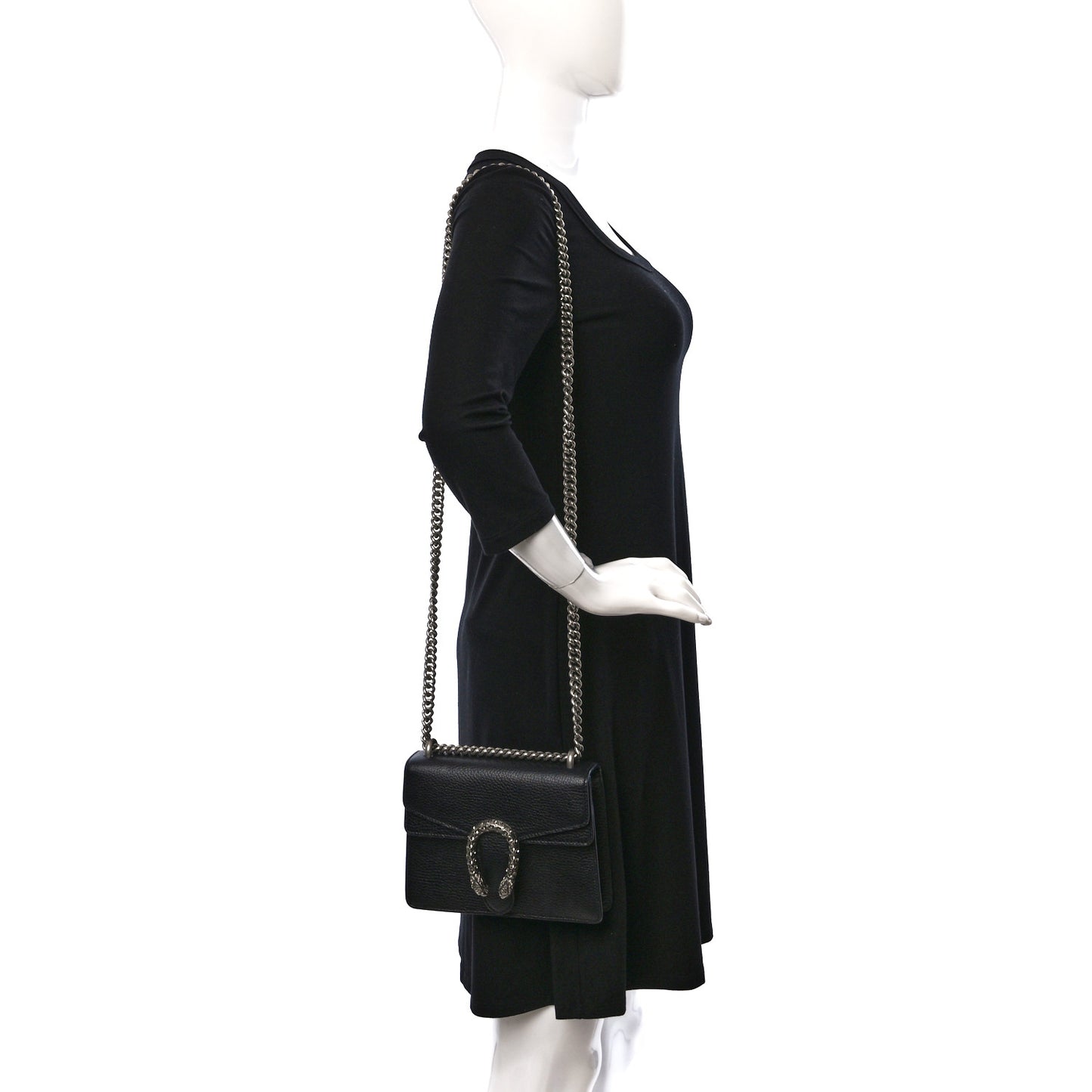 Calfskin Mini Dionysus Shoulder Bag Black
