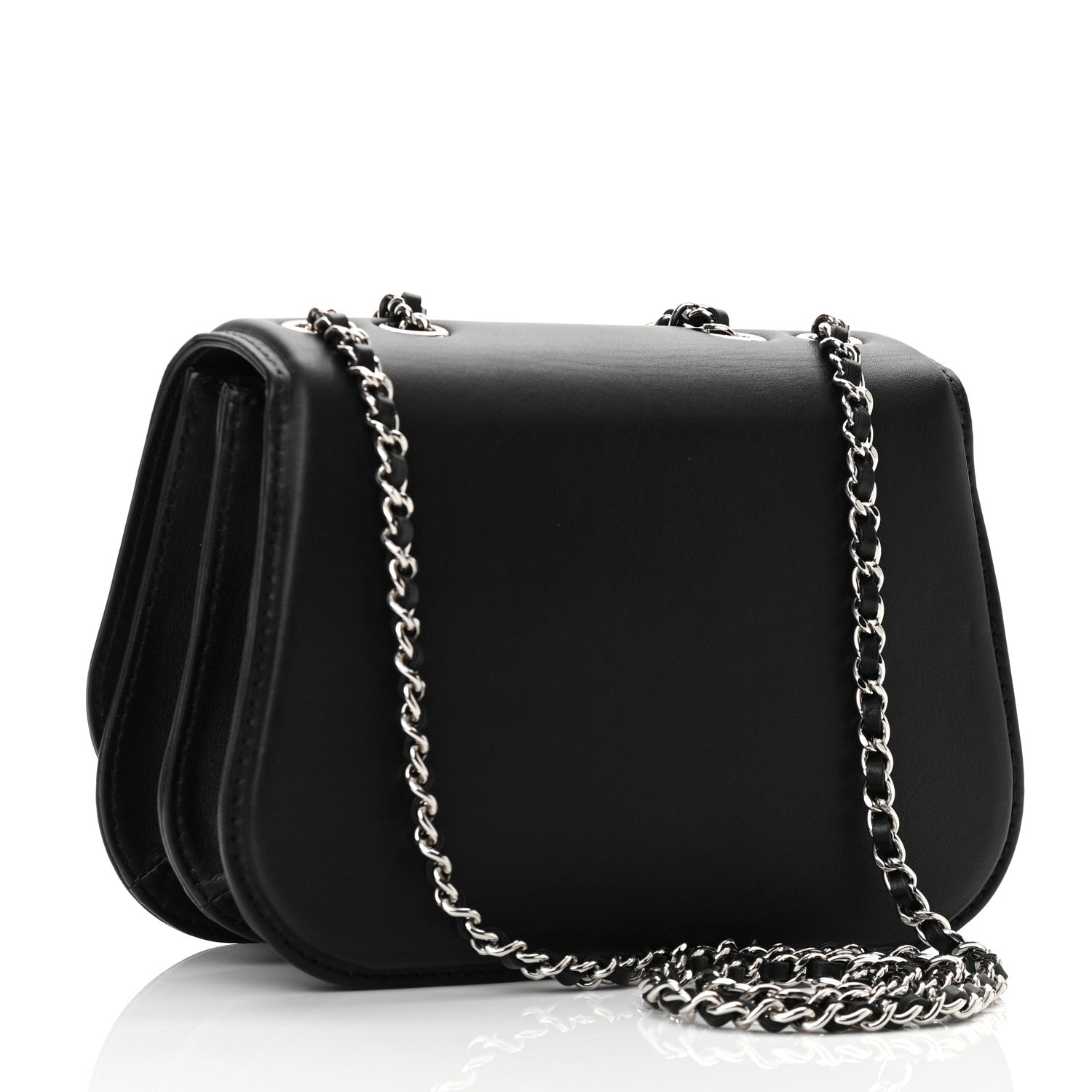 Chanel Calfskin Braided Small Chic Flap Black 2 of 9