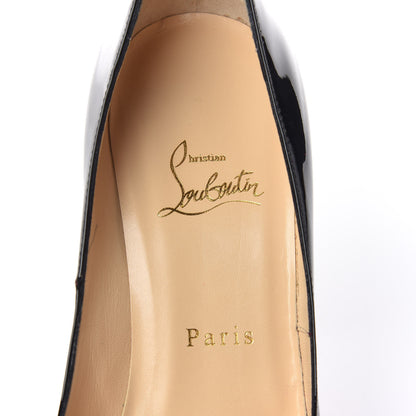 Christian Louboutin Patent New Very Prive 120 Pumps 38.5 Black Red 8 of 10
