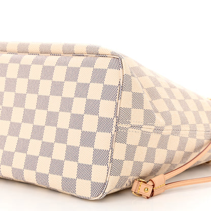 Louis Vuitton Damier Azur Neo Neverfull MM Rose Ballerine 10 of 11