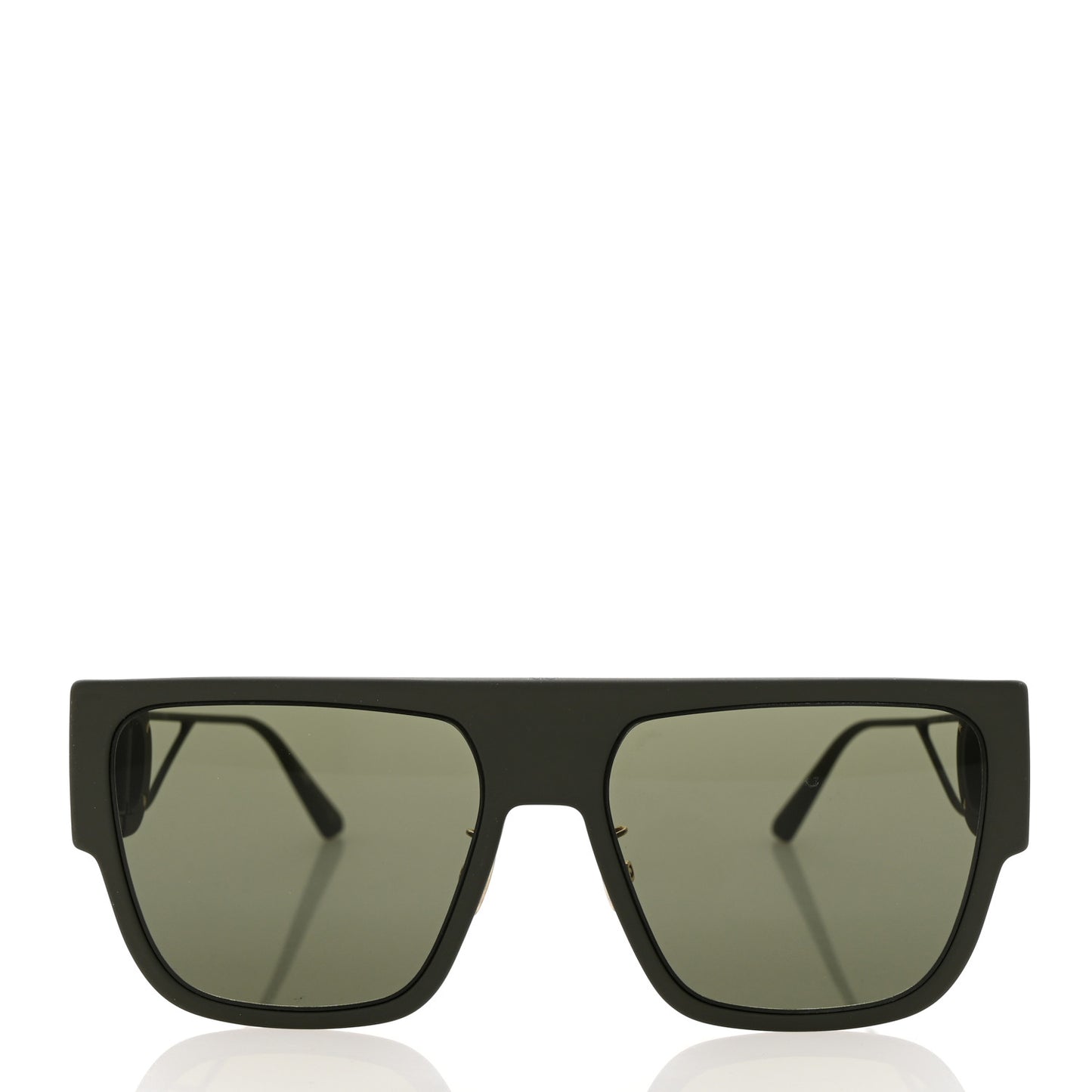 Acetate Square 30 Montaigne Sunglasses Matte Green