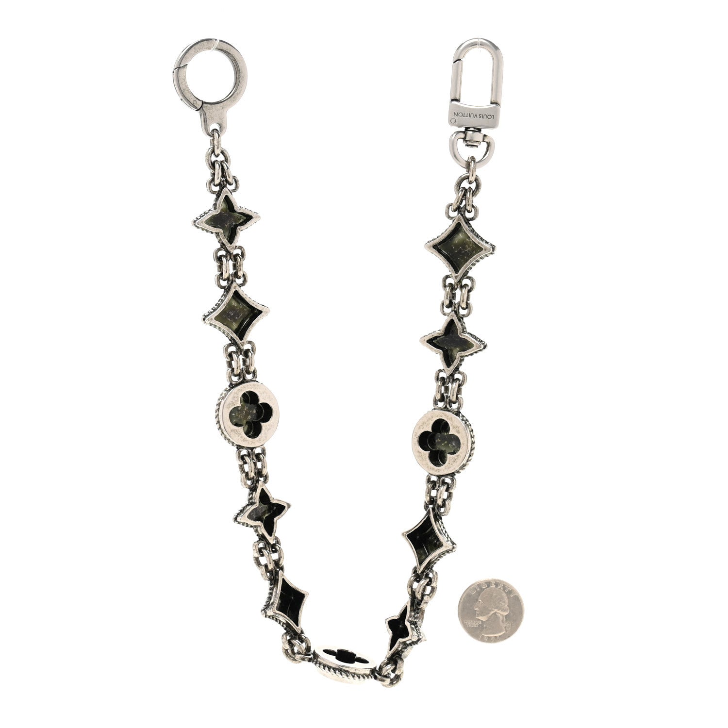 Louis Vuitton Metal Western Chain Belt and Bag Charm 1709377