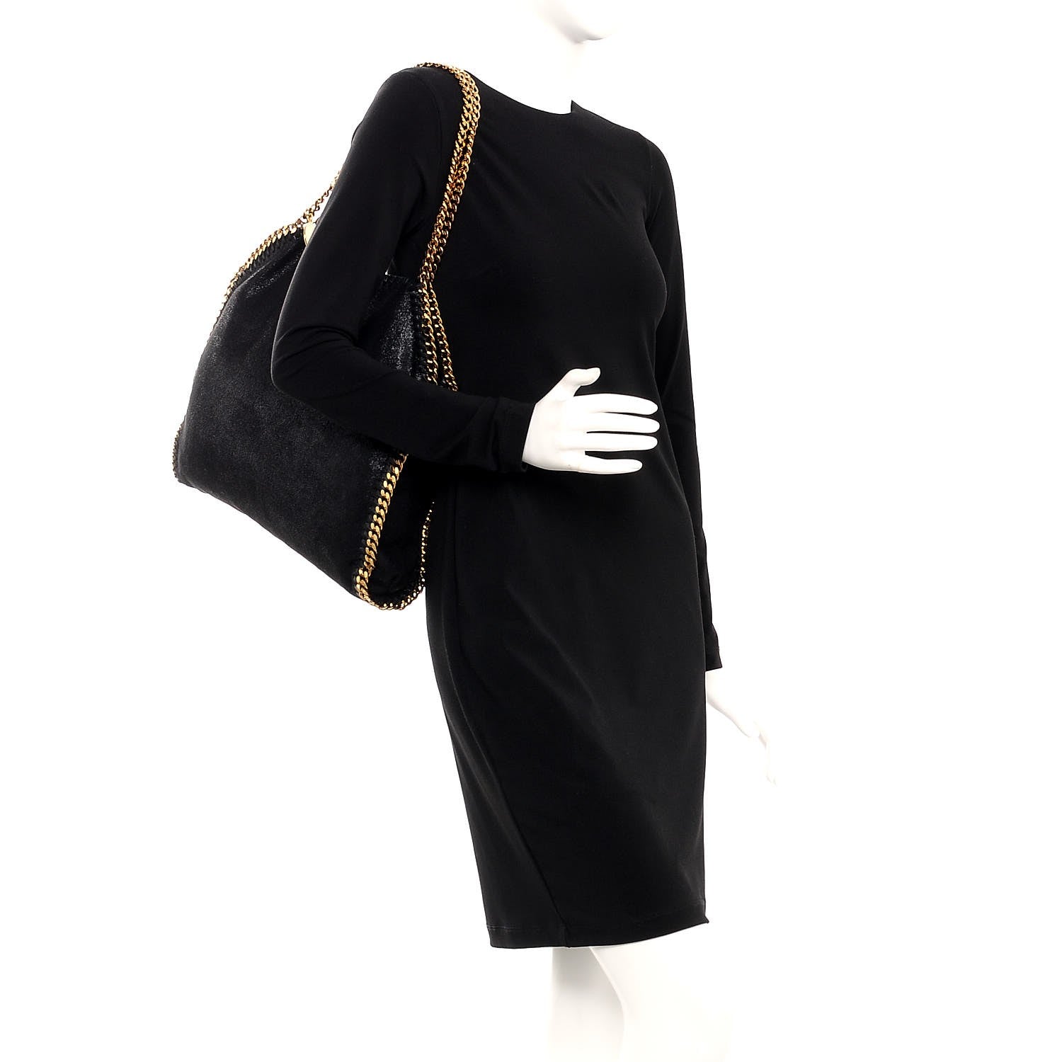 Stella McCartney Shaggy Deer Small Falabella Tote Black 2 of 11