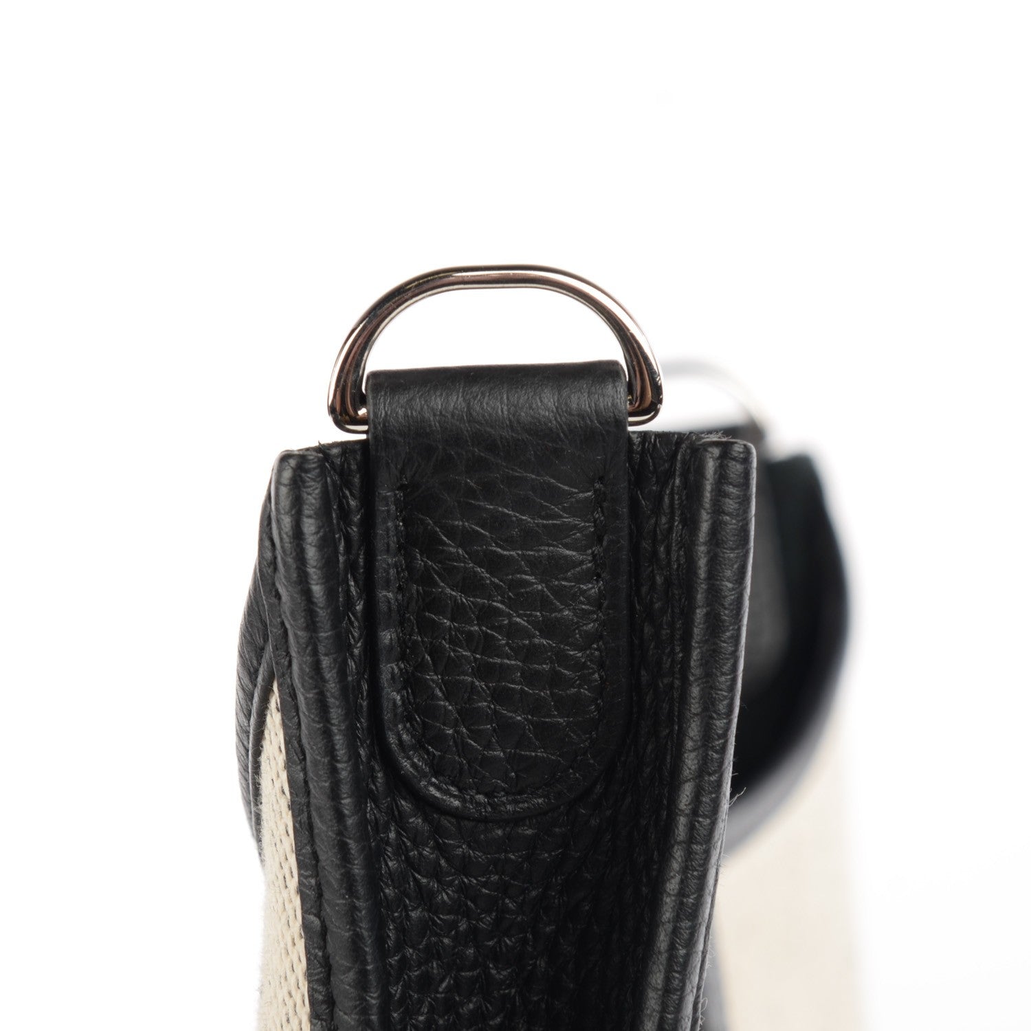 Hermes Toile Taurillon Clemence Evelyne III GM Ecru Black 13 of 14