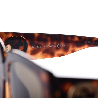 Gucci Acetate Optyl Square Sunglasses GG3837/F/S Dark Tortoiseshell 5 of 8