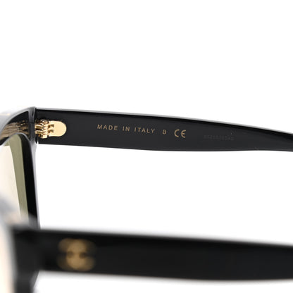Chanel Acetate Logo Shield Sunglasses 5418 Black 4 of 5