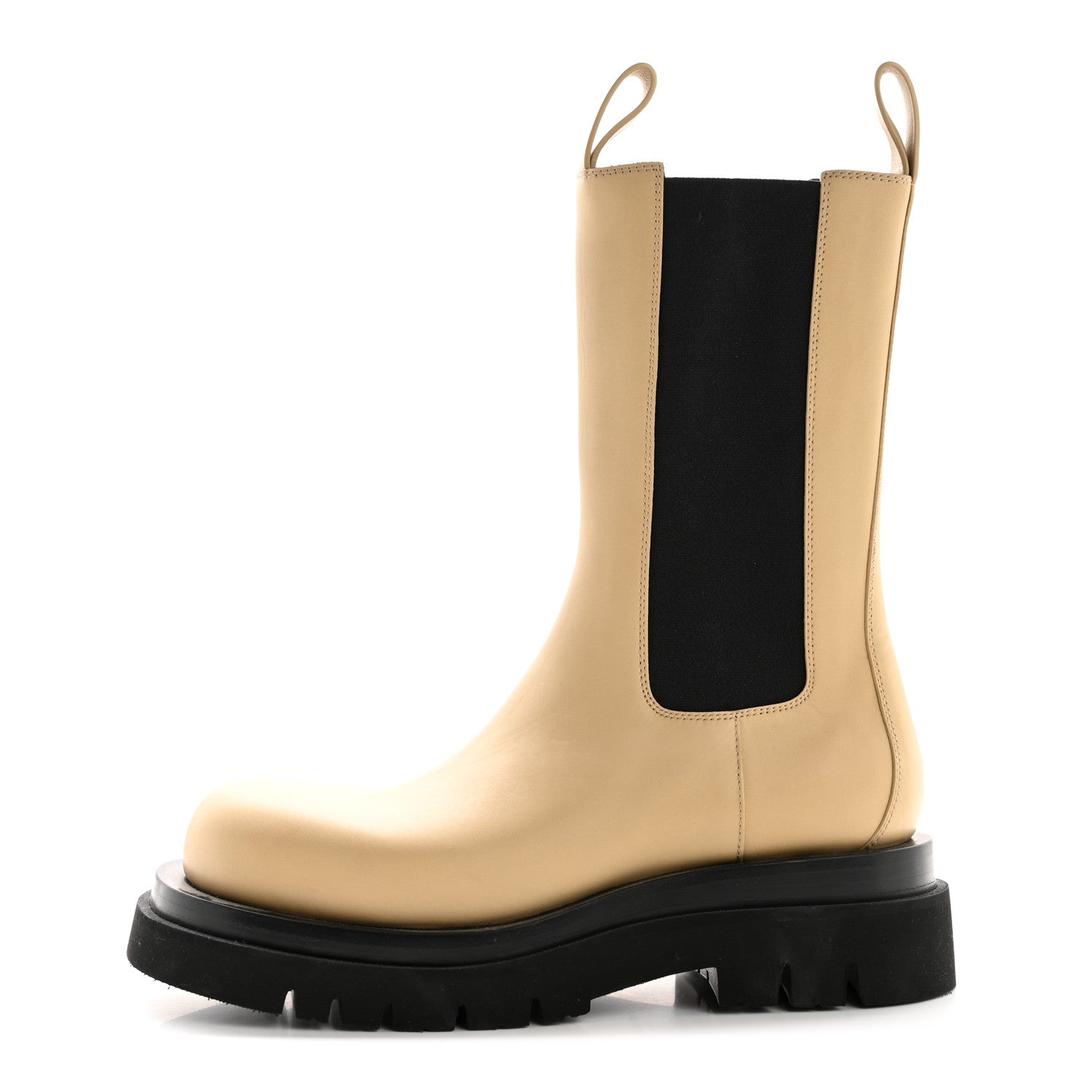 Bottega Veneta Calfskin The Lug Chelsea 55mm Boots 39 Cane Sugar 1 of 10